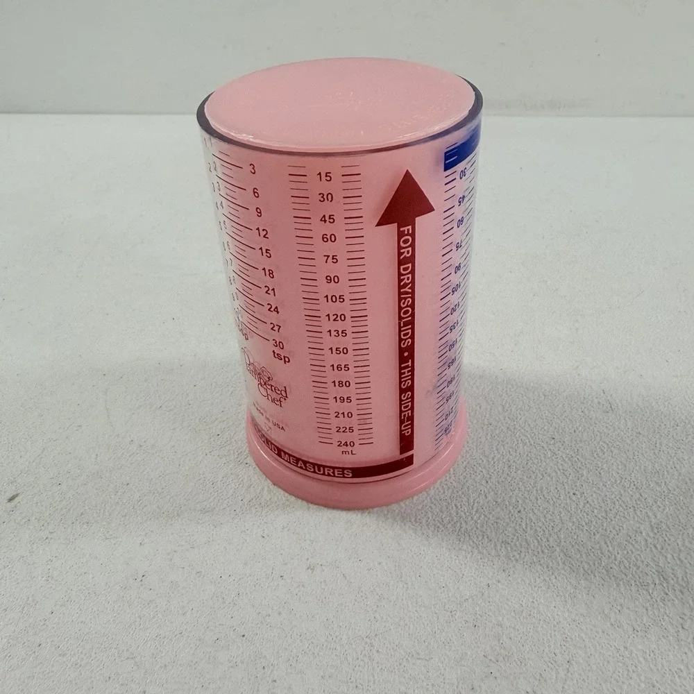 Pampered Chef Measure All 2 Cup Measuring Tube #2225 Wet Dry Made in USA 1997